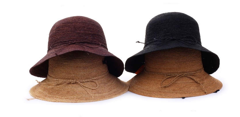 Women Sun Hats Natural raffia hat hat bucket hat w