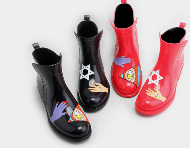 Women's Rain Boots Cute Style Romantic Coordina