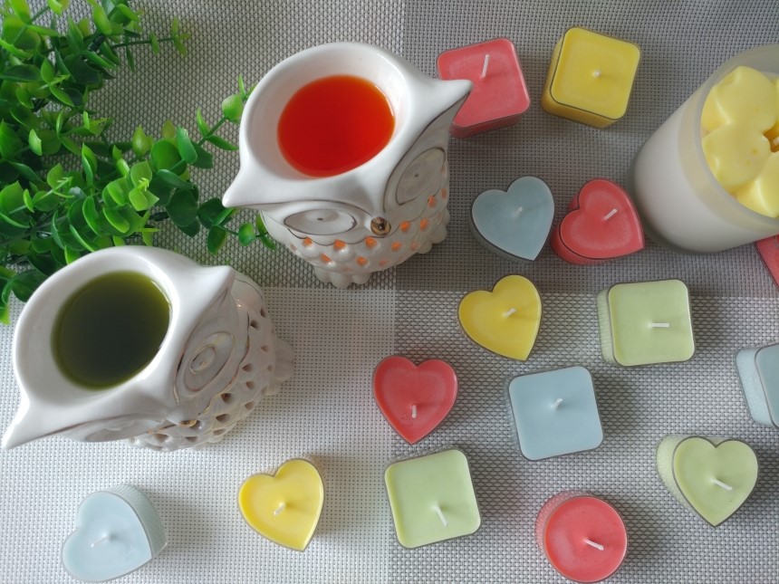 Owl candle holder Aromatherapy tea light gift reco
