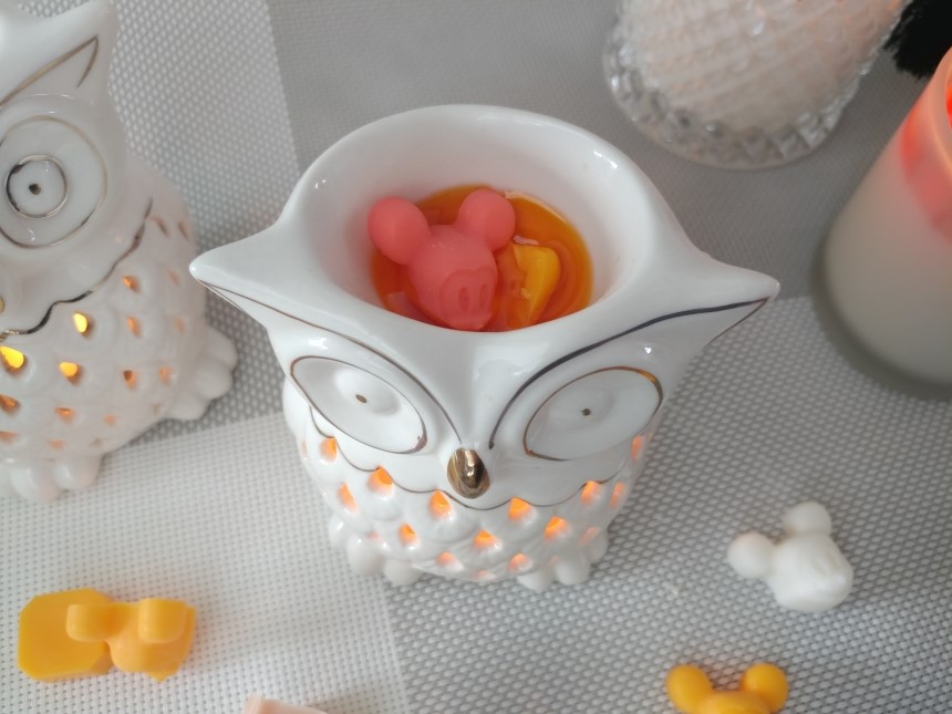 Owl candle holder Aromatherapy tea light gift reco