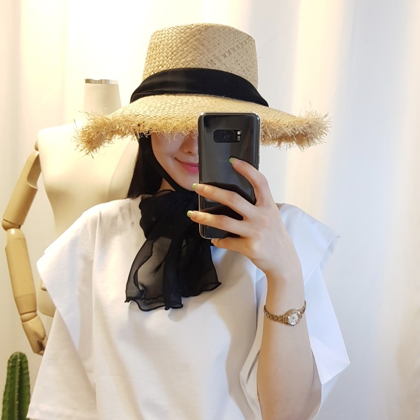 New Hat Aire Raffia Hat Race Fist Hat Straw Hat Ha
