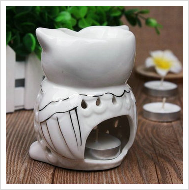 Owl candle holder Aromatherapy tea light gift reco