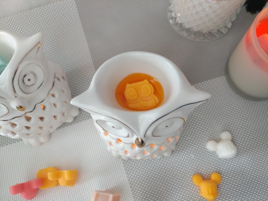 Owl candle holder Aromatherapy tea light gift reco