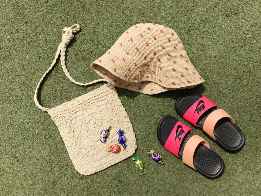 New Hat Dot Raffia Hat Straw Hat 4color Panama Hat