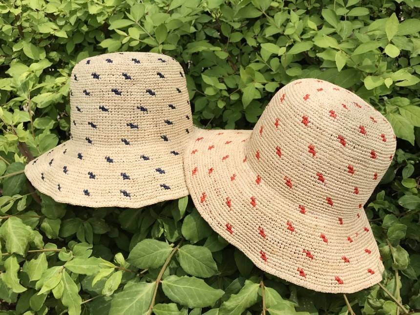New Hat Dot Raffia Hat Straw Hat 4color Panama Hat