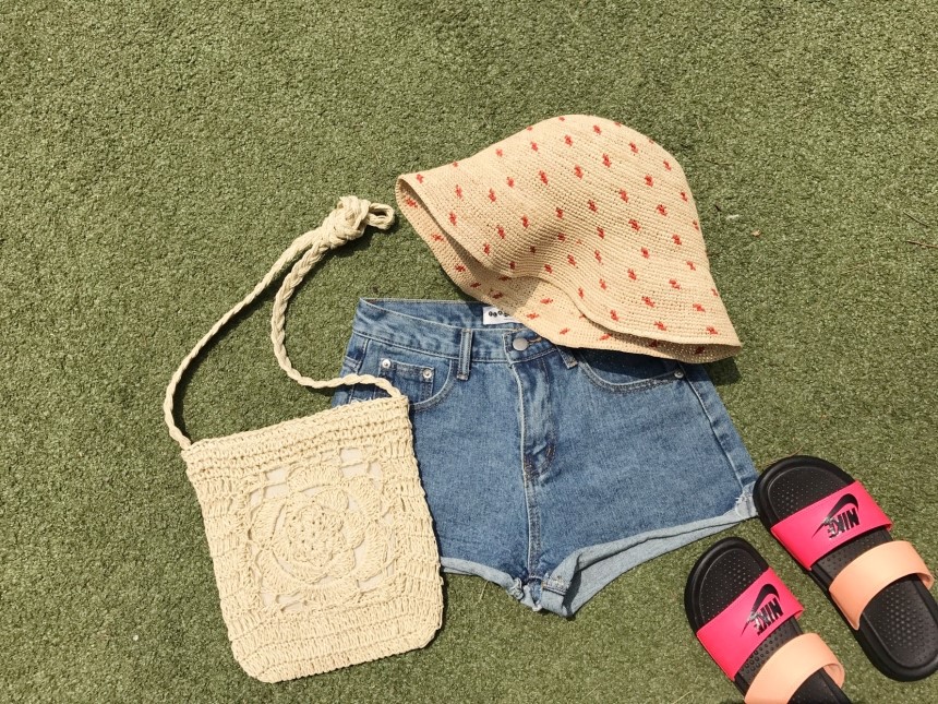 New Hat Dot Raffia Hat Straw Hat 4color Panama Hat