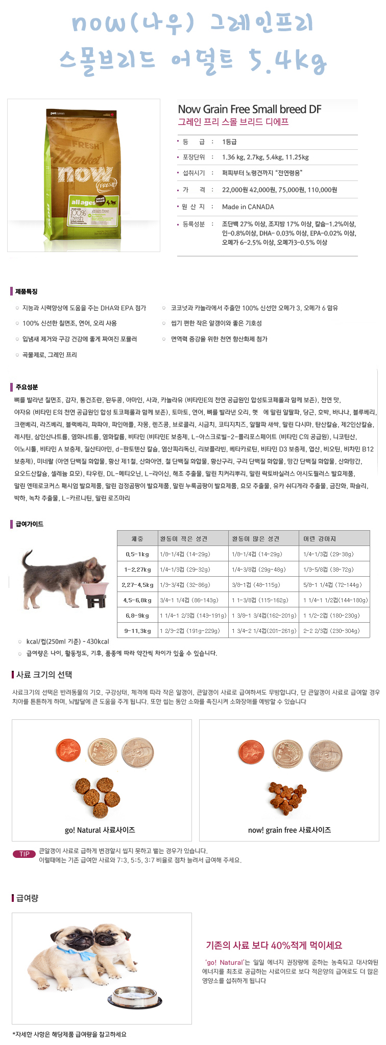 NEW PET DOG FEED NOW FEED Puppy Adult Senior 2.72 