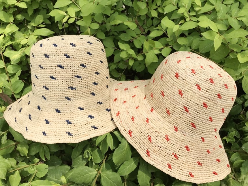New Hat Dot Raffia Hat Straw Hat 4color Panama Hat