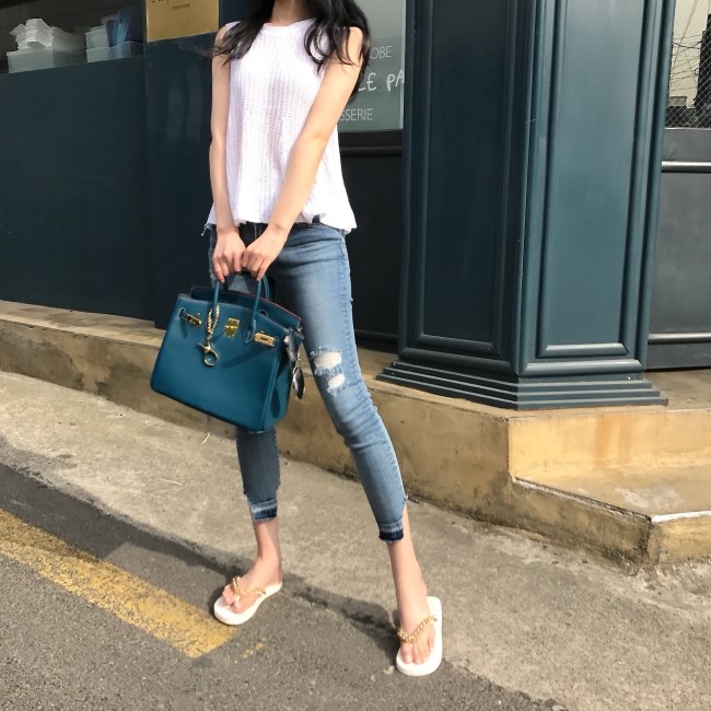 New Women's Bags Cowhide Birkin Bag Summer Tote