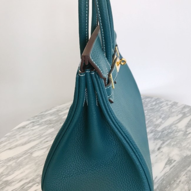 New Women's Bags Cowhide Birkin Bag Summer Tote