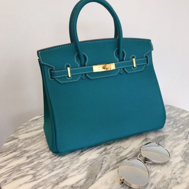 New Women's Bags Cowhide Birkin Bag Summer Tote