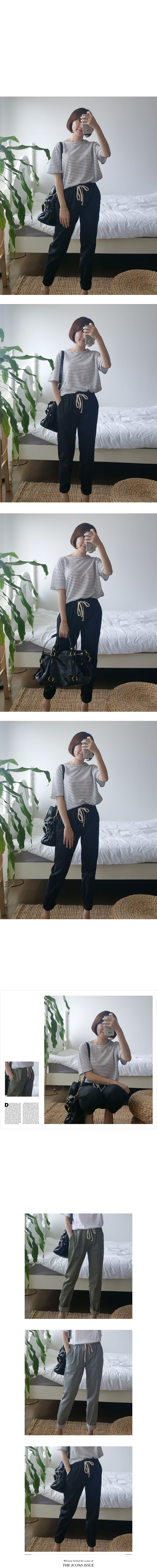 New Women's Pants Wide Banding Exhaust Slacks P