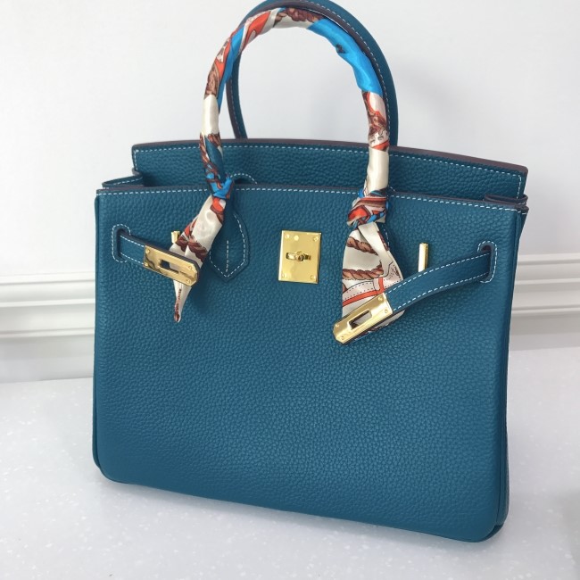 New Women's Bags Cowhide Birkin Bag Summer Tote