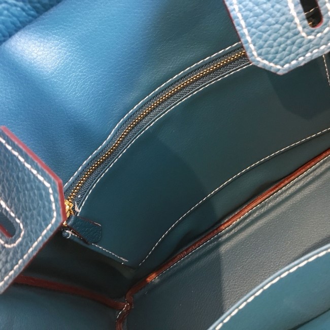 New Women's Bags Cowhide Birkin Bag Summer Tote