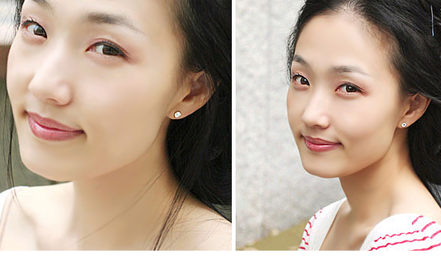 Daily Cubic Earrings One Pair Price 14K Simple Wom