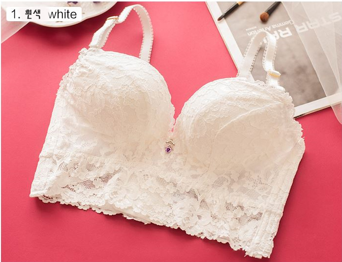 Noyer Wedding Dress Push-up Wang Pong Lace Bra Pan