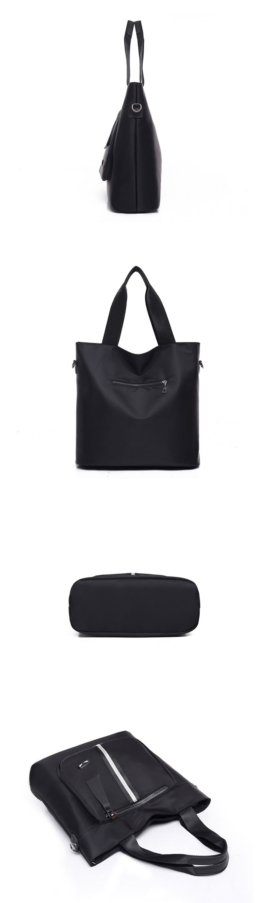 Black Shoulder Bag Daily Tote Bag 20 lender bag Co