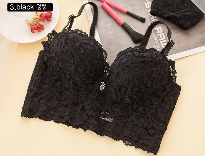 Noyer Wedding Dress Push-up Wang Pong Lace Bra Pan