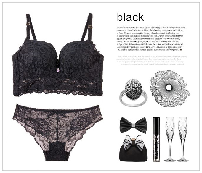 Noyer Wedding Dress Push-up Wang Pong Lace Bra Pan