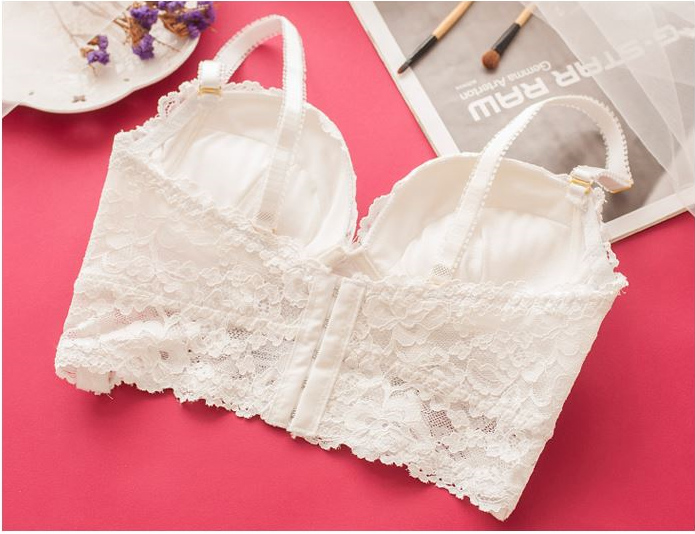 Noyer Wedding Dress Push-up Wang Pong Lace Bra Pan