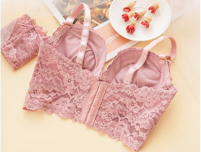 Noyer Wedding Dress Push-up Wang Pong Lace Bra Pan