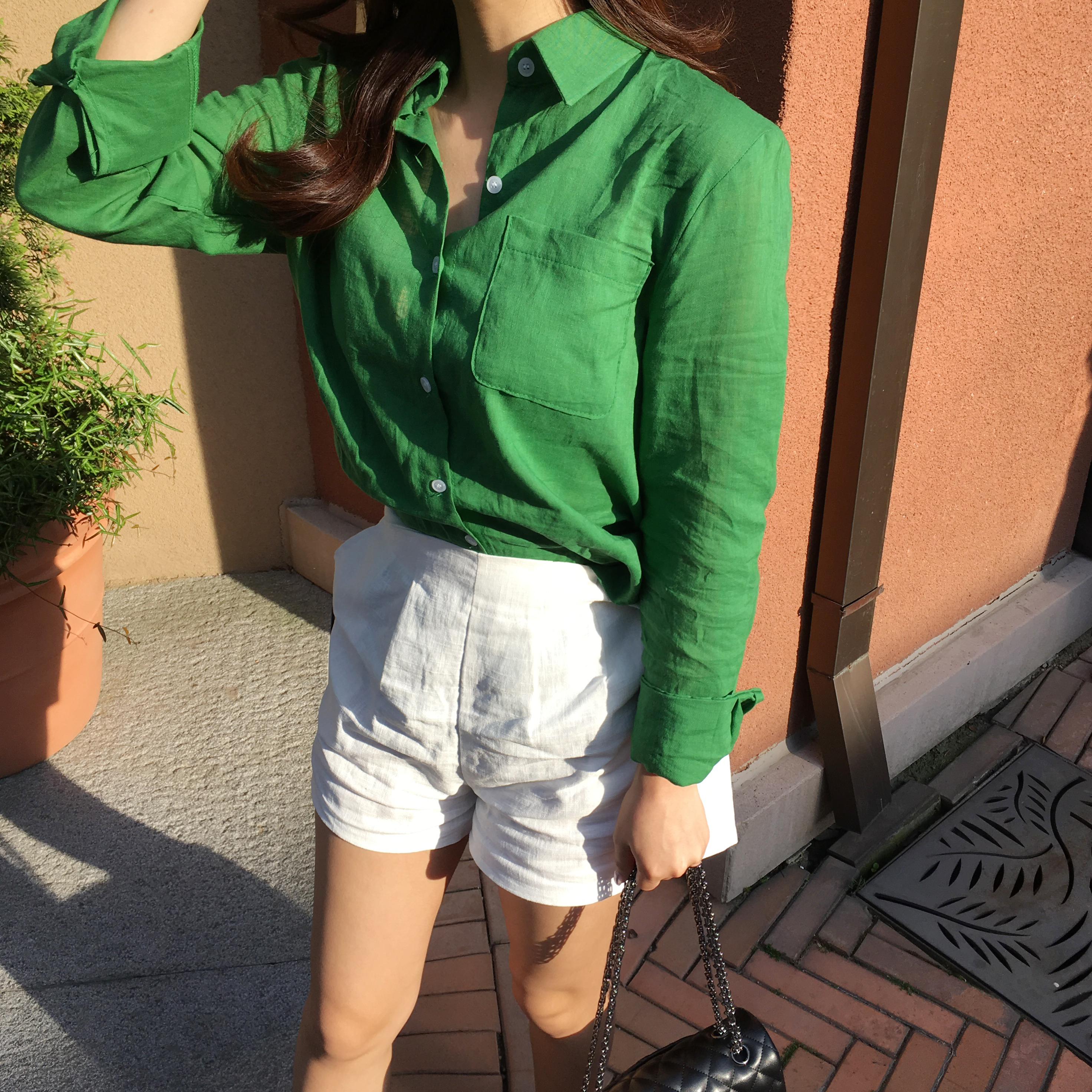 NEW FASHION LADY GIRL Blouse Summer Daily Linen Sh