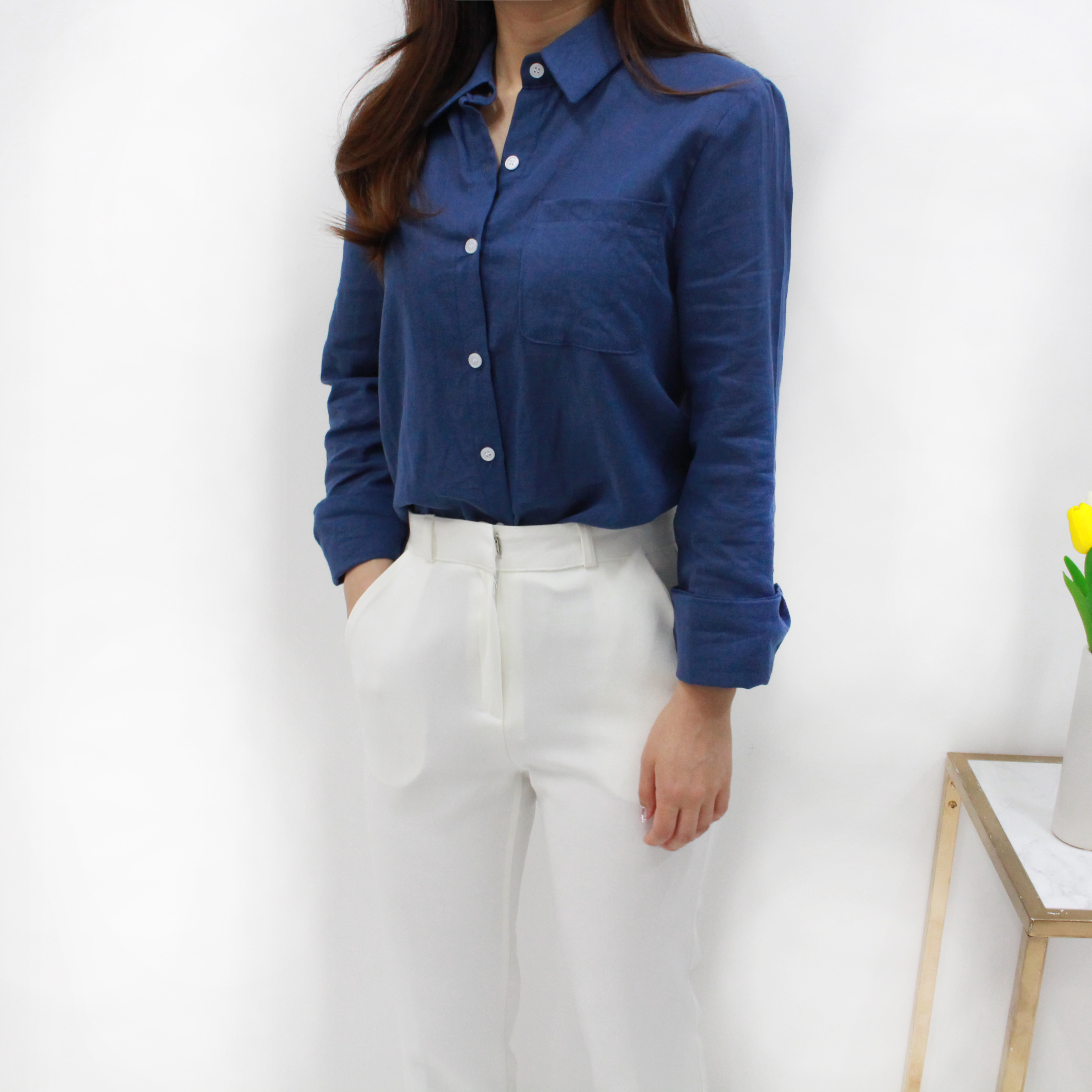 NEW FASHION LADY GIRL Blouse Summer Daily Linen Sh