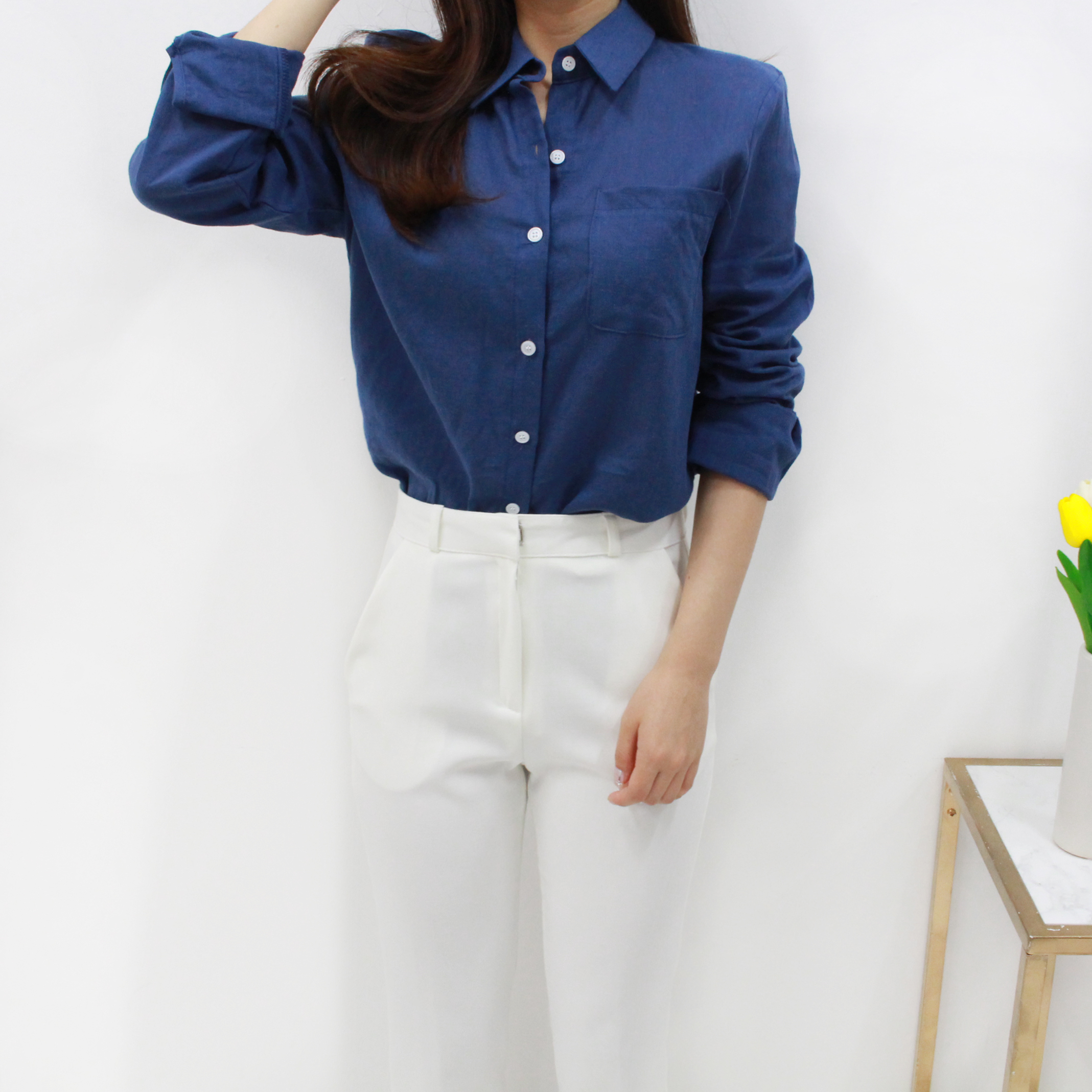 NEW FASHION LADY GIRL Blouse Summer Daily Linen Sh