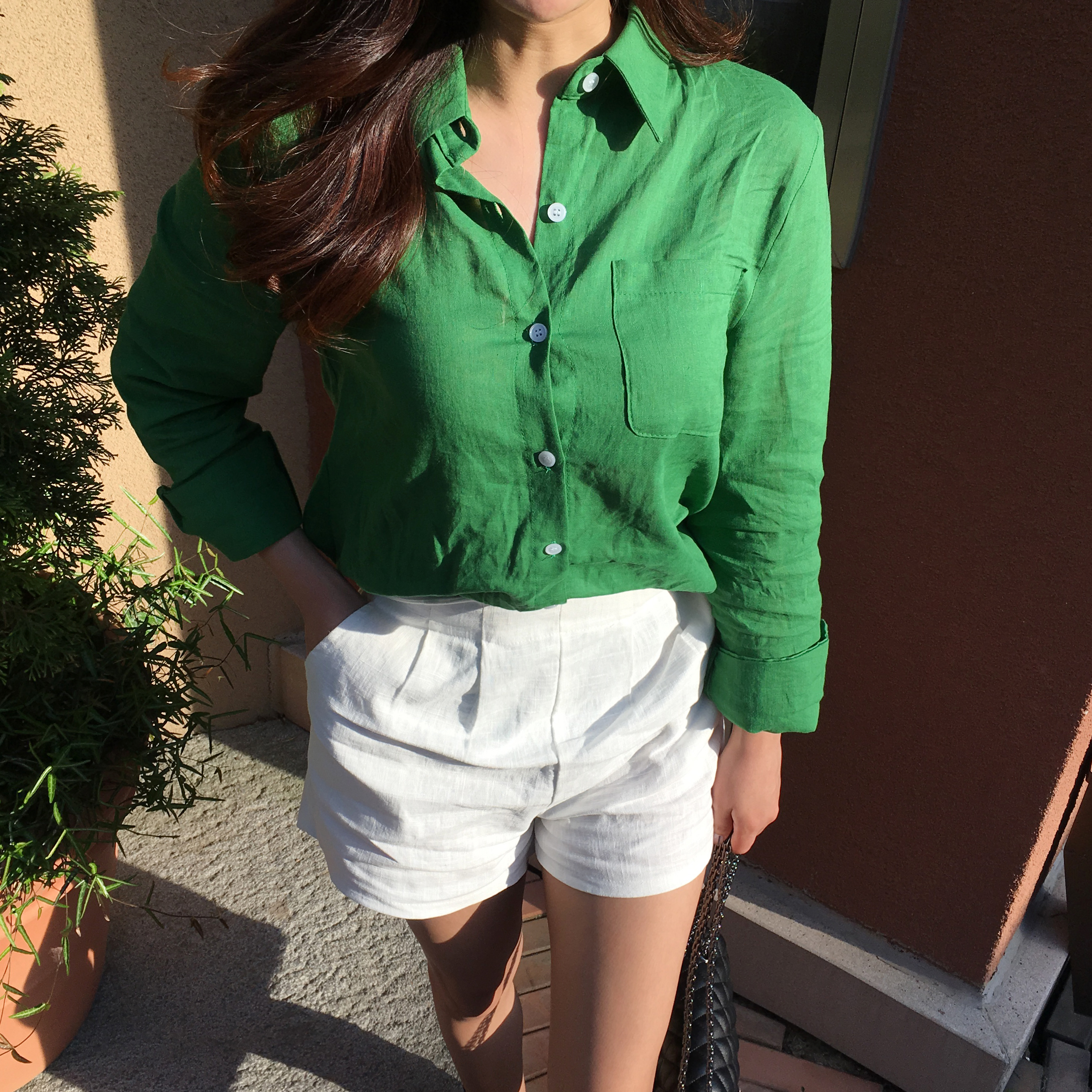 NEW FASHION LADY GIRL Blouse Summer Daily Linen Sh