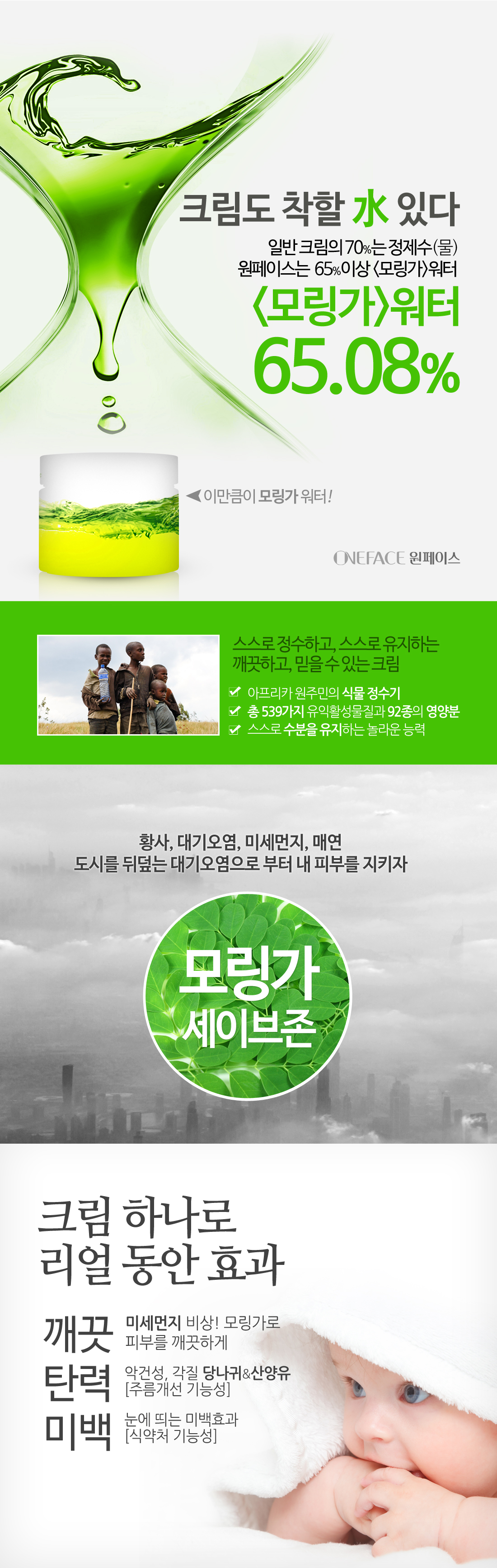 New One Face Moringa Vital Oily Cream 100ml Tribal