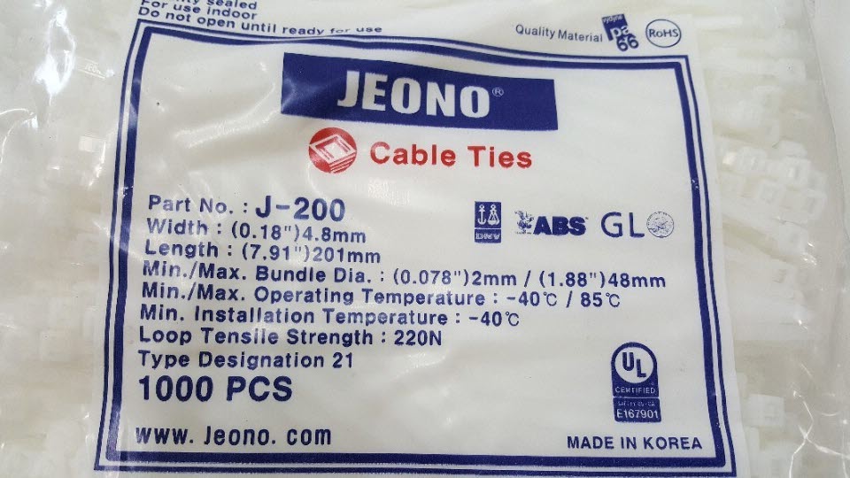 Nylon Plastic Zip Trim Wrap Cable