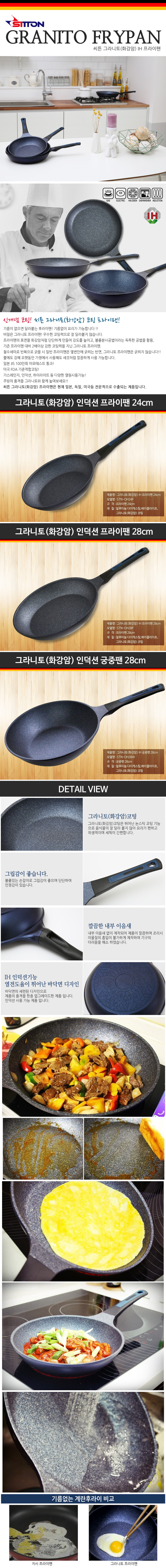 NEW FRYING PAN Seaton Granit Granite IH frying pan