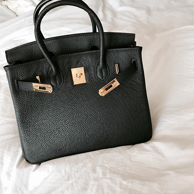 New Women's Bags Cowhide Birkin Bag Summer Tote