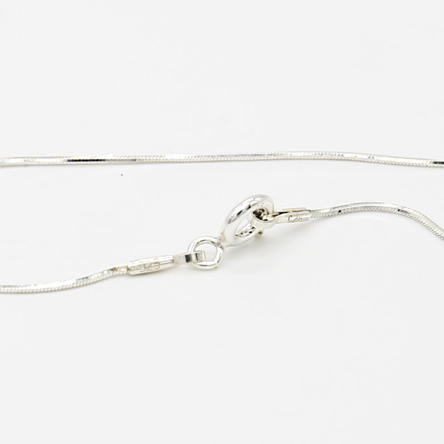 New mourning 925 silver thin cine-lace bracelet ch