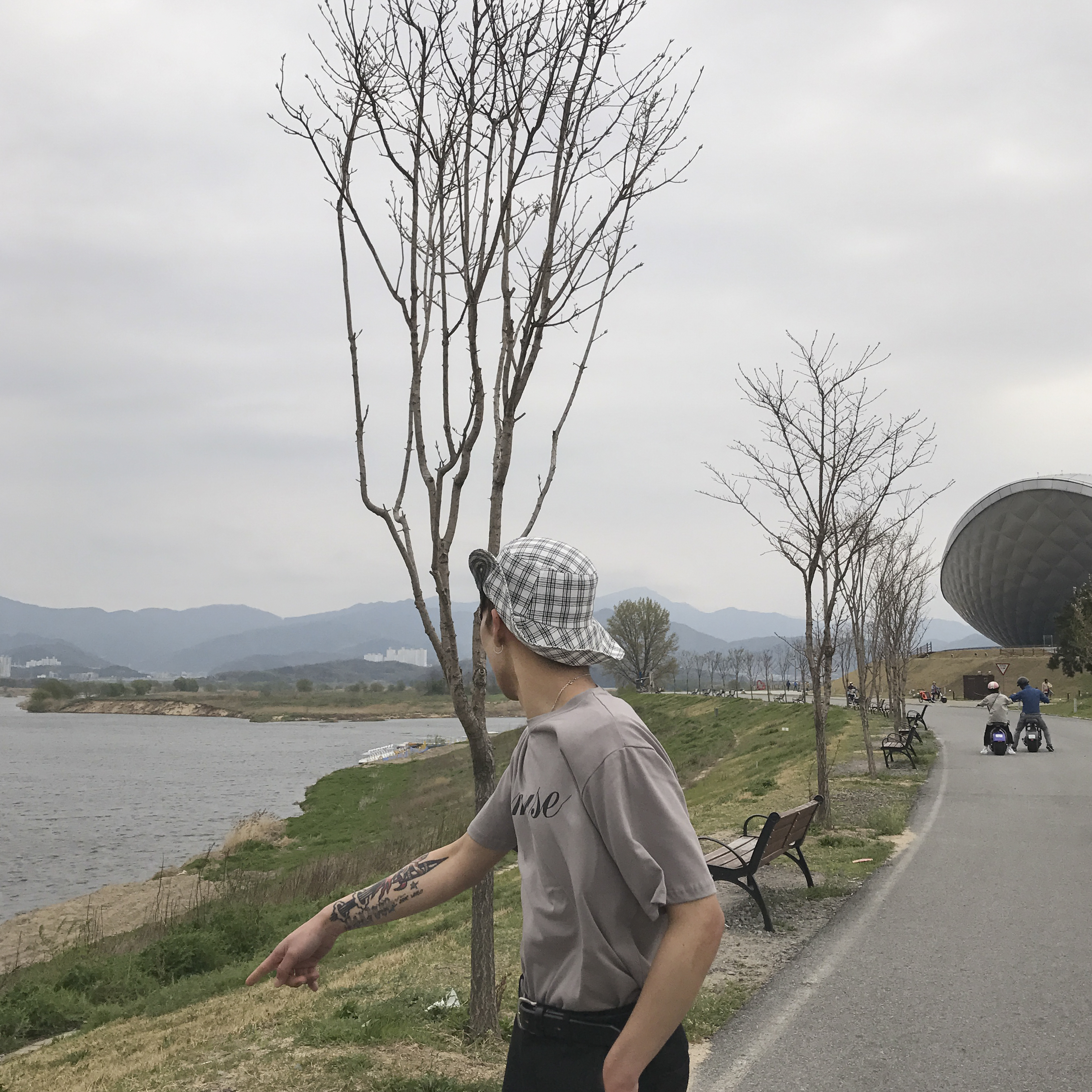 Women Sun Hats Check Bunny Buckets Hat Over Street