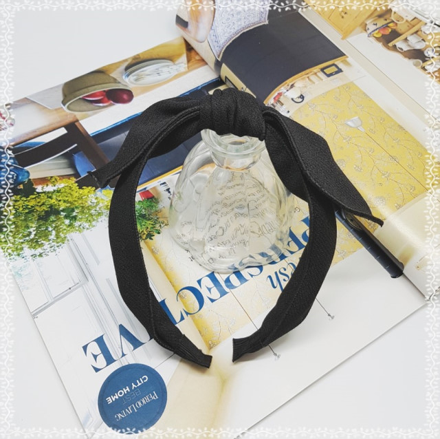 New Wire Ribbon Hair Band Bandana Headband Girls W