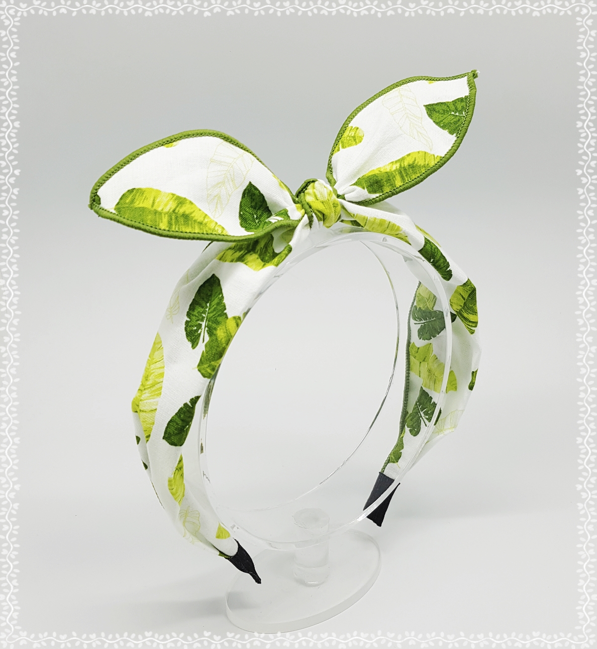 New Wire Ribbon Hair Band Bandana Headband Girls W