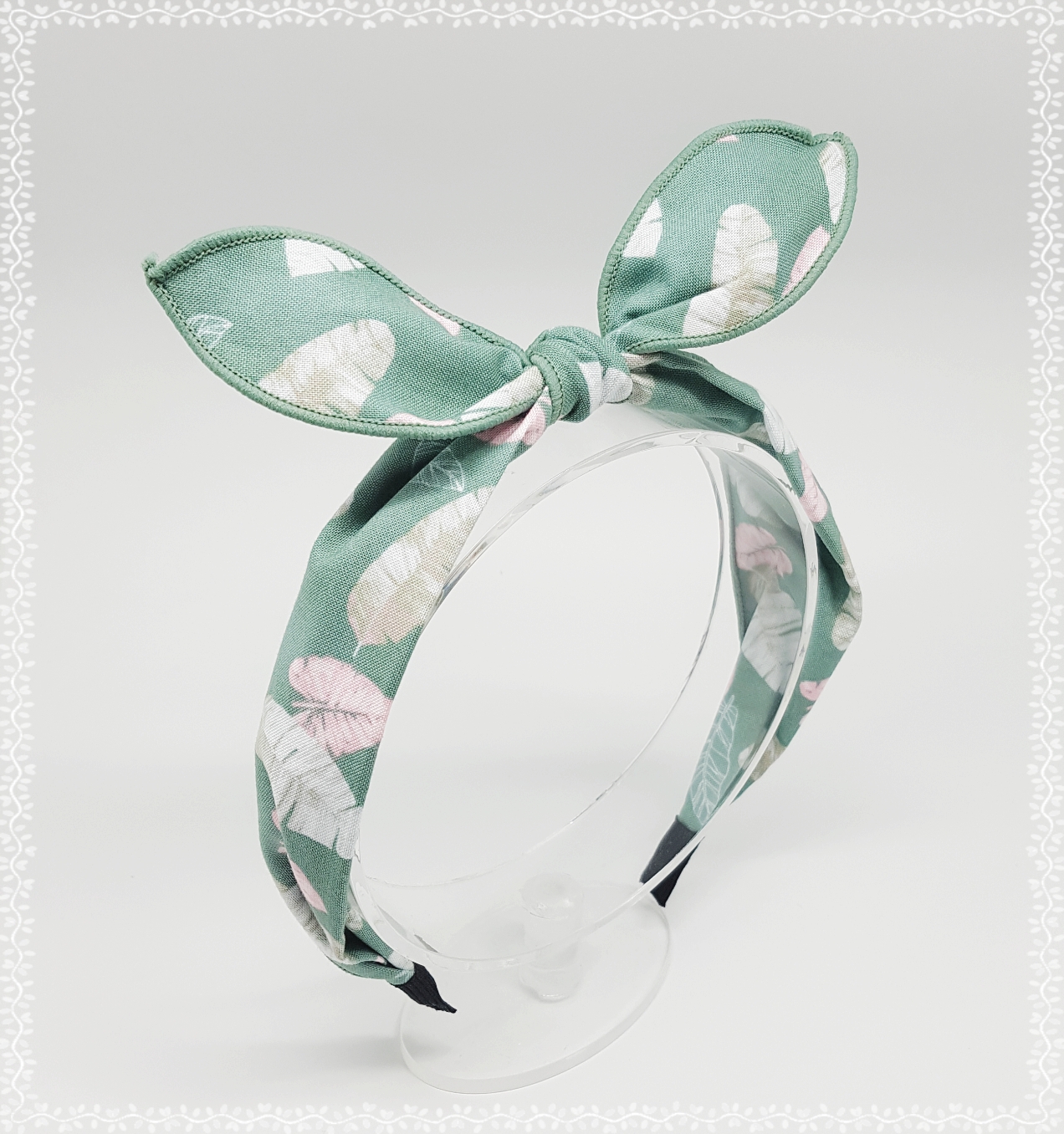 New Wire Ribbon Hair Band Bandana Headband Girls W