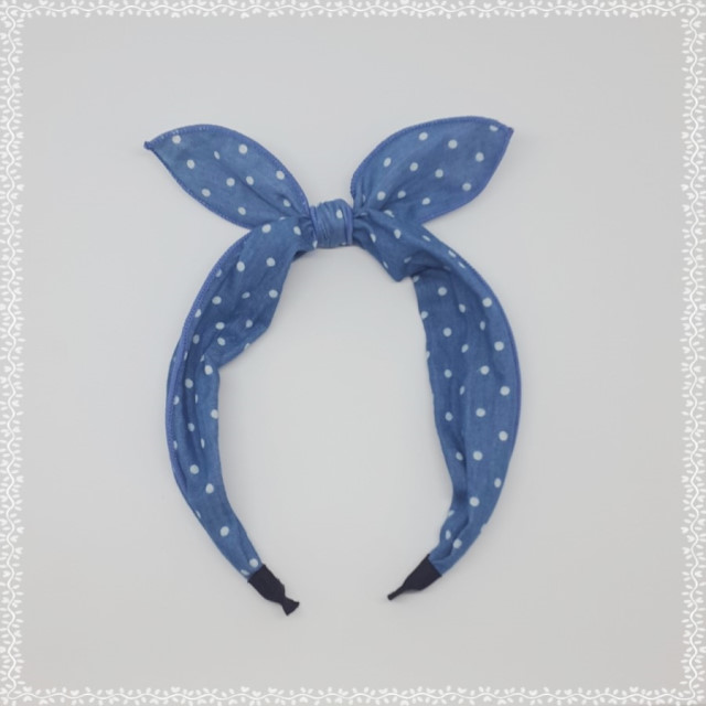 New Wire Ribbon Hair Band Bandana Headband Girls W