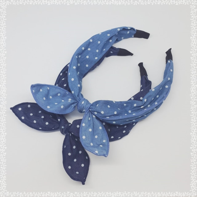 New Wire Ribbon Hair Band Bandana Headband Girls W