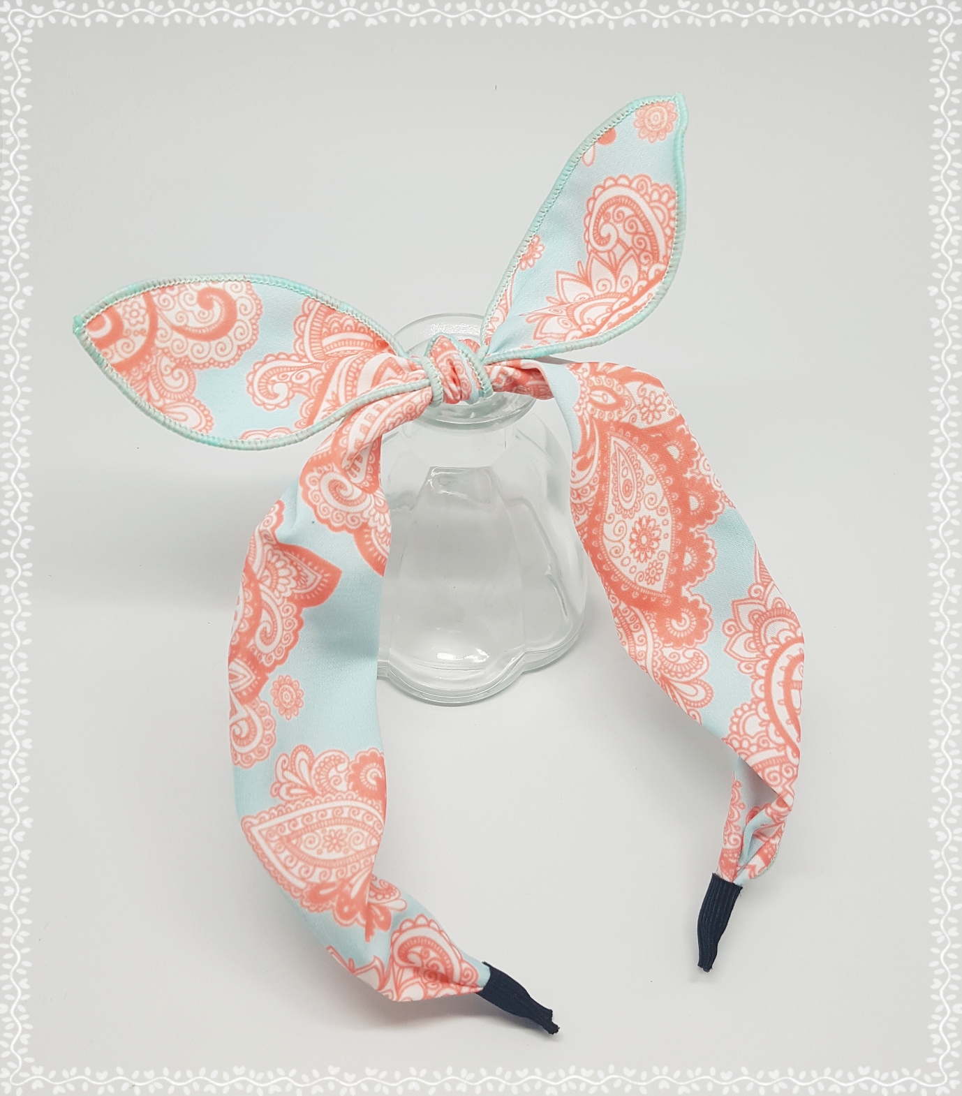 New Wire Ribbon Hair Band Bandana Headband Girls W