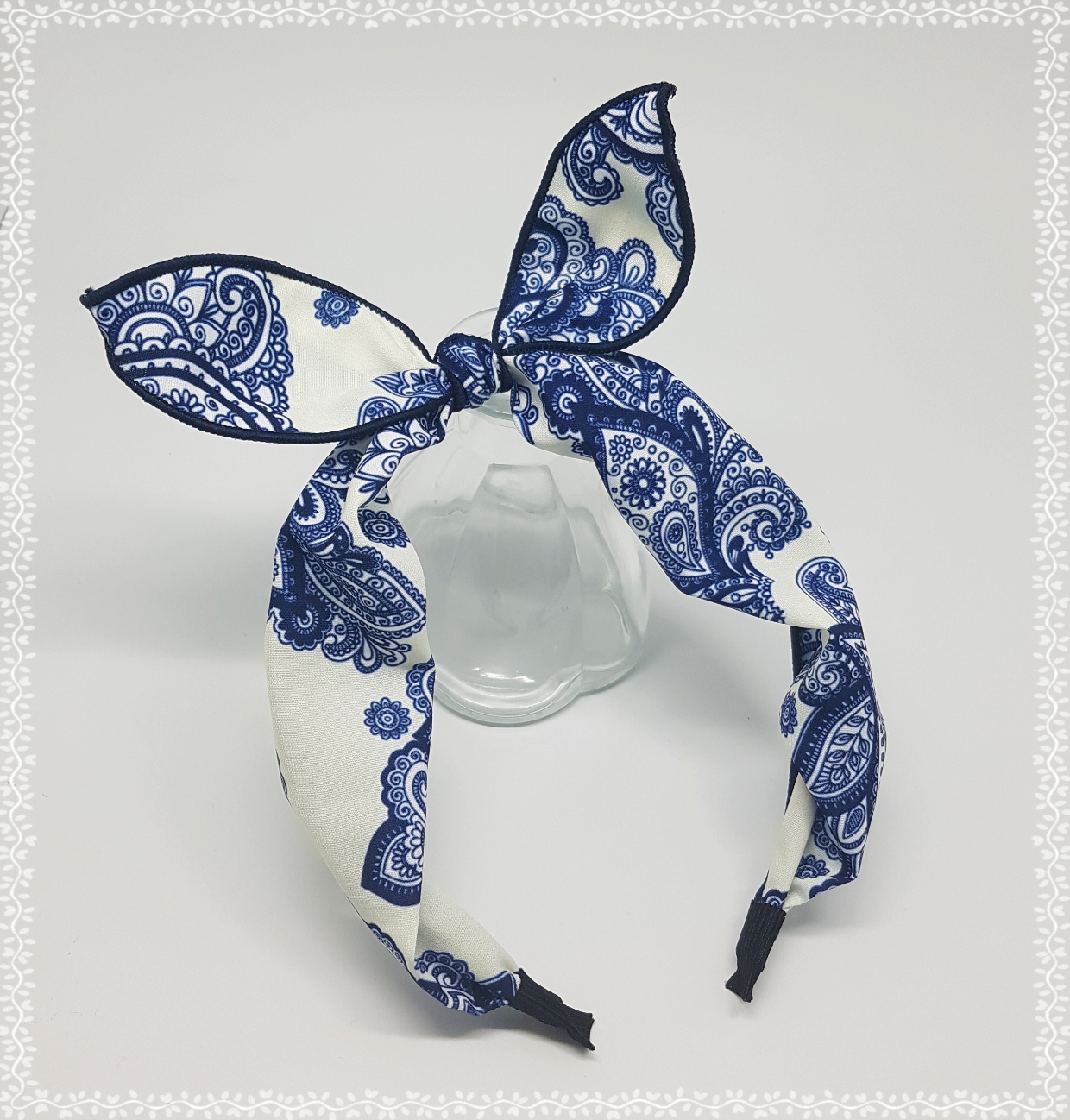 New Wire Ribbon Hair Band Bandana Headband Girls W