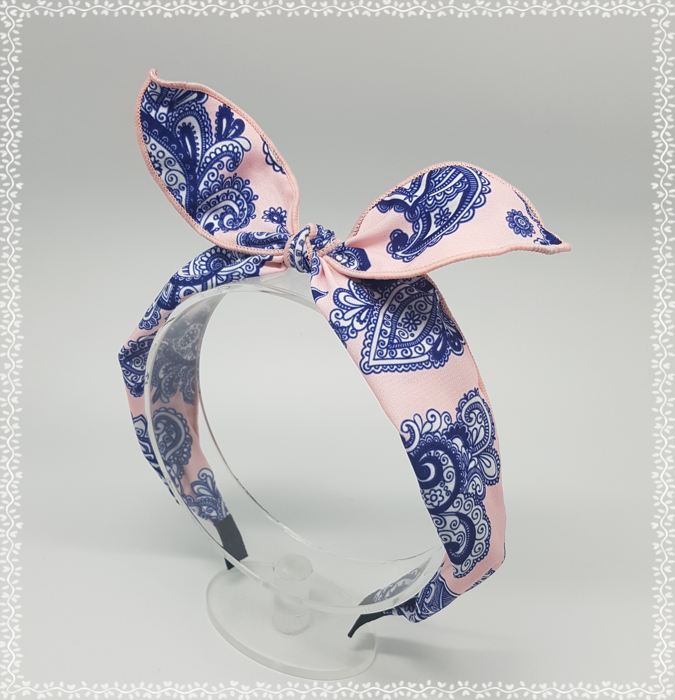 New Wire Ribbon Hair Band Bandana Headband Girls W