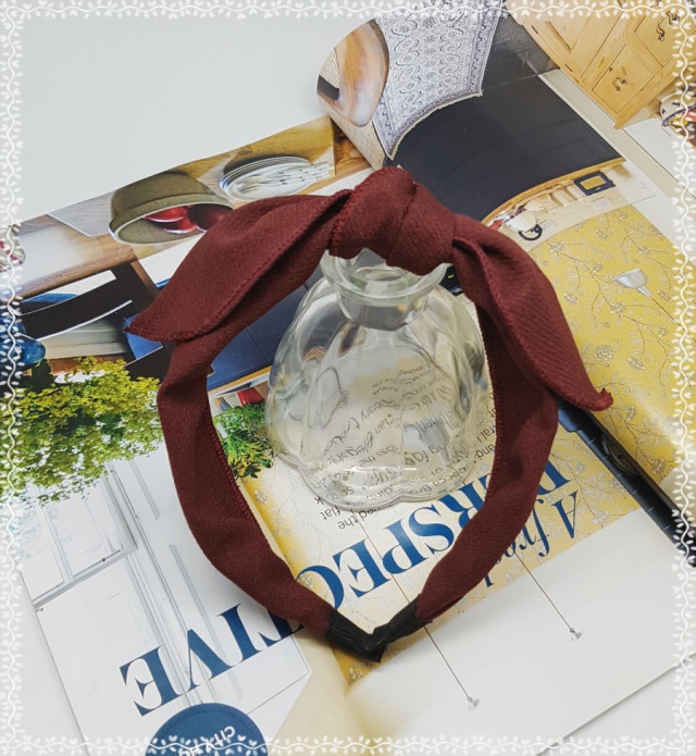 New Wire Ribbon Hair Band Bandana Headband Girls W