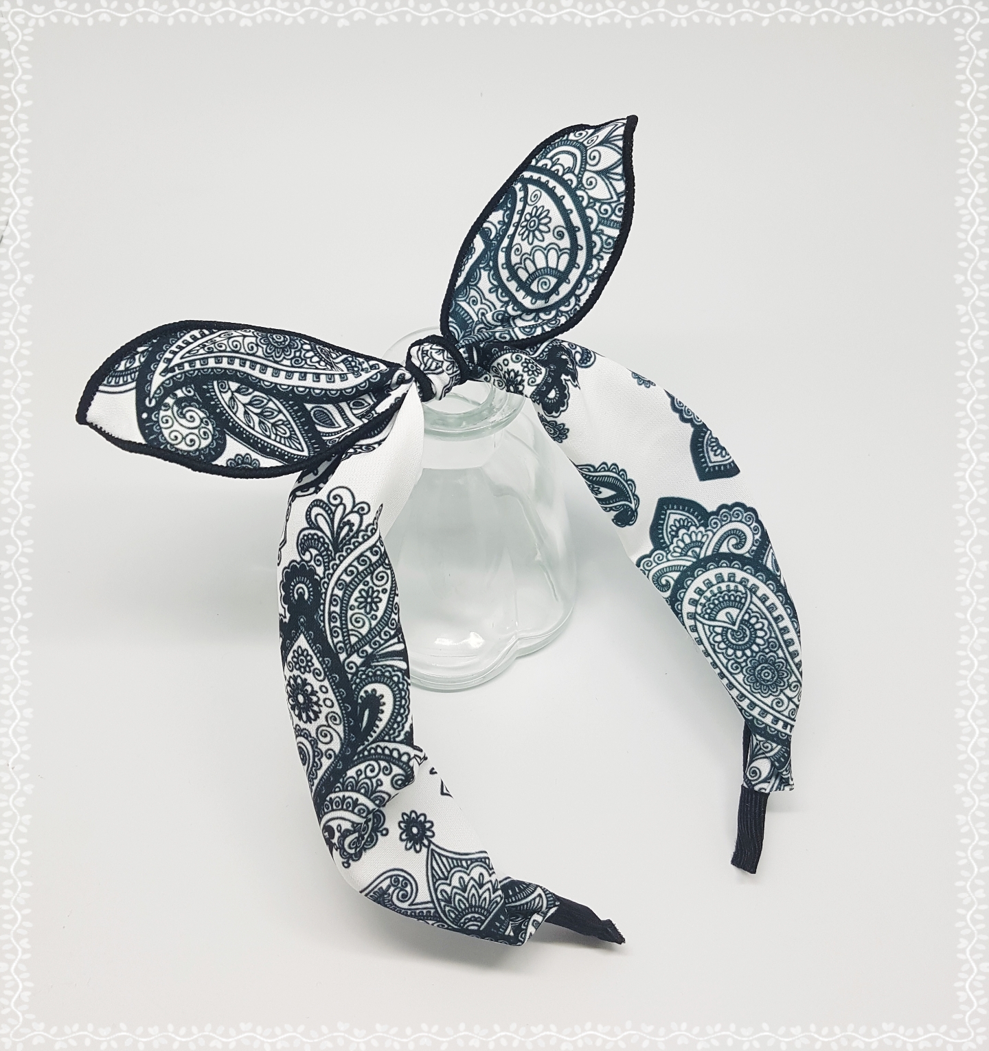 New Wire Ribbon Hair Band Bandana Headband Girls W