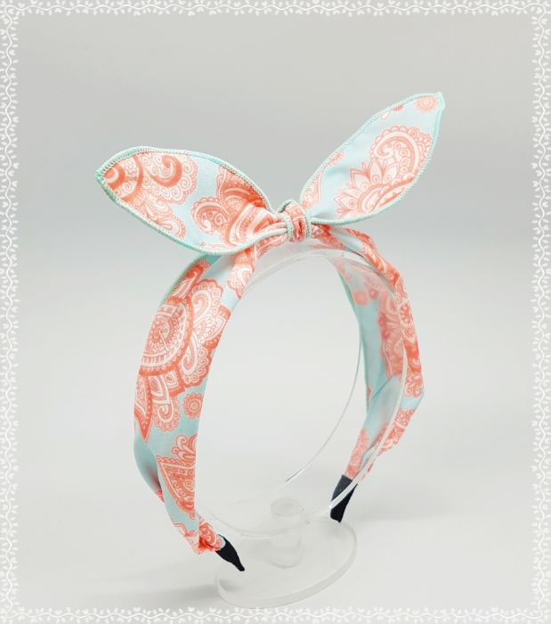 New Wire Ribbon Hair Band Bandana Headband Girls W