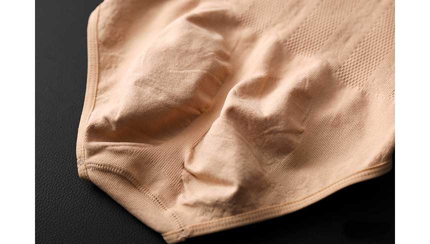 Women's boobs, belly button, undergarments, pan