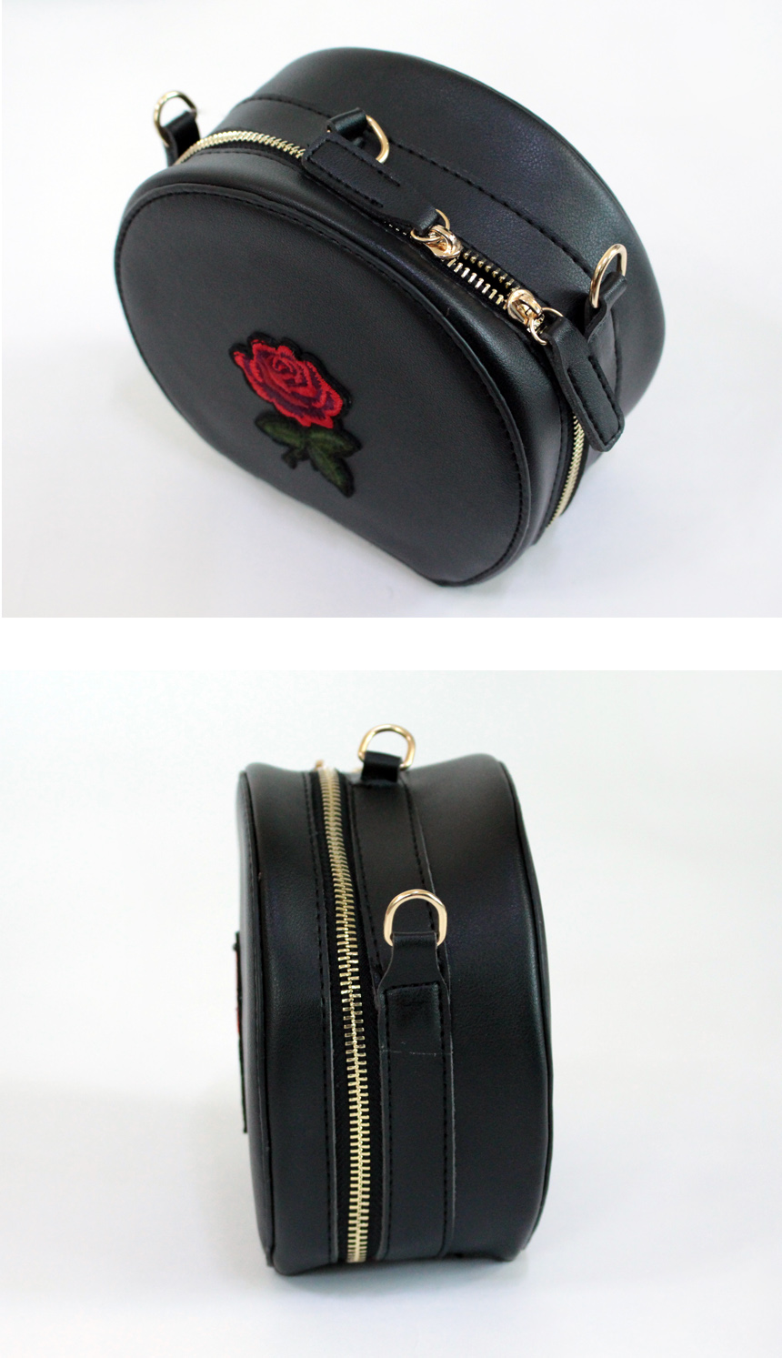 New Rose embroidered Tambourine mini cross back 3c