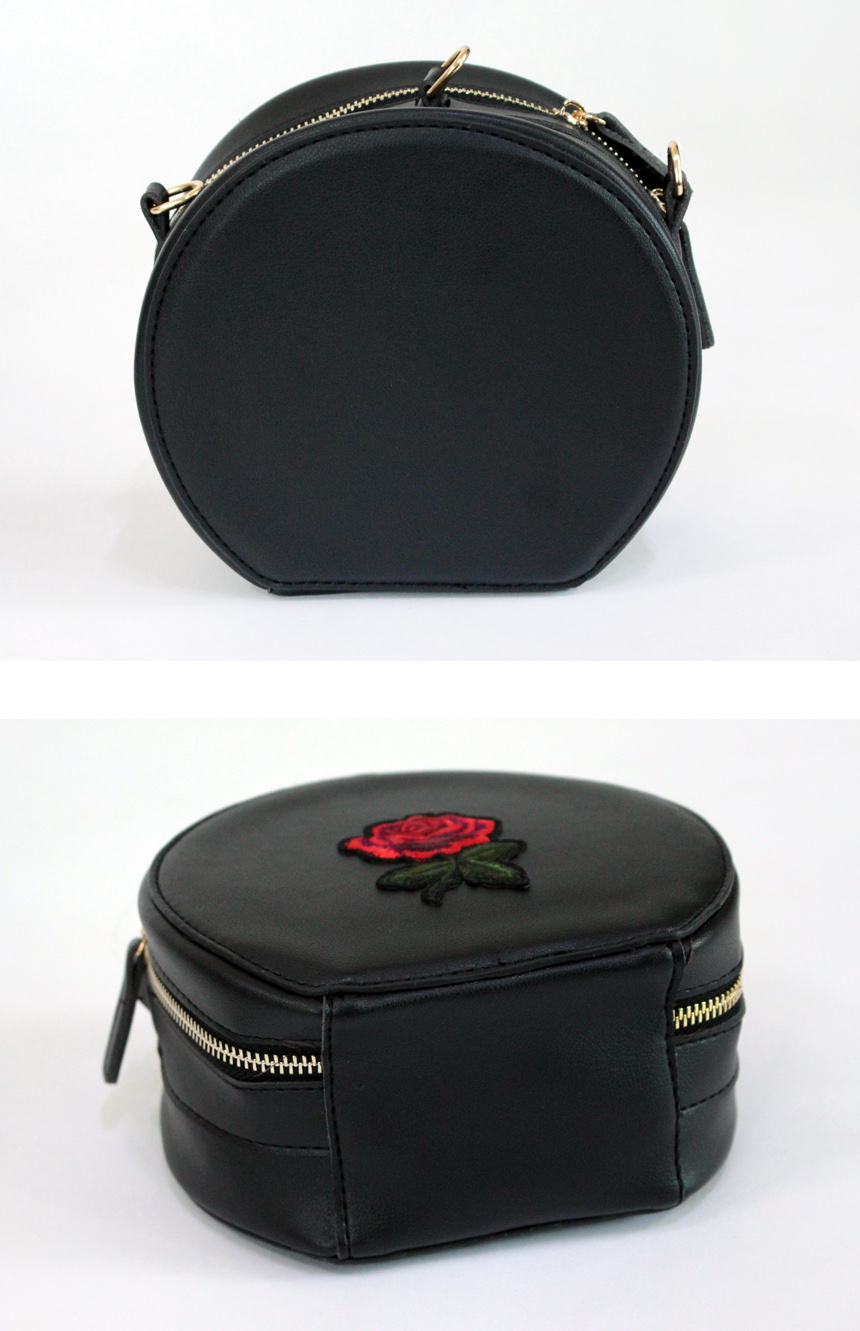 New Rose embroidered Tambourine mini cross back 3c