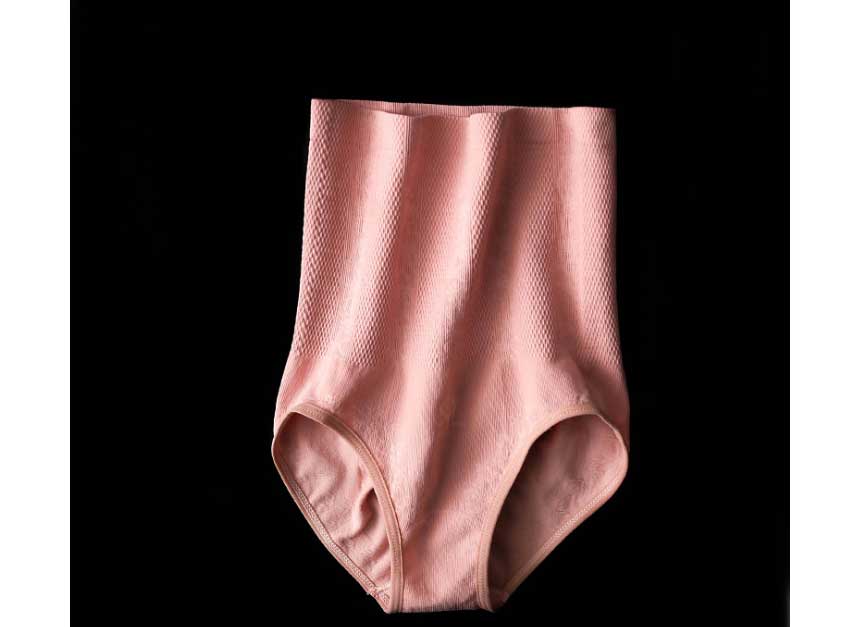 Women's boobs, belly button, undergarments, pan